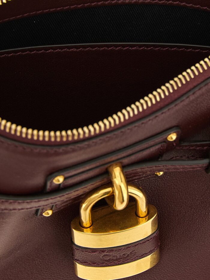 CHLOÉ 'Paddington Sling' Burgundy Mini Clutch