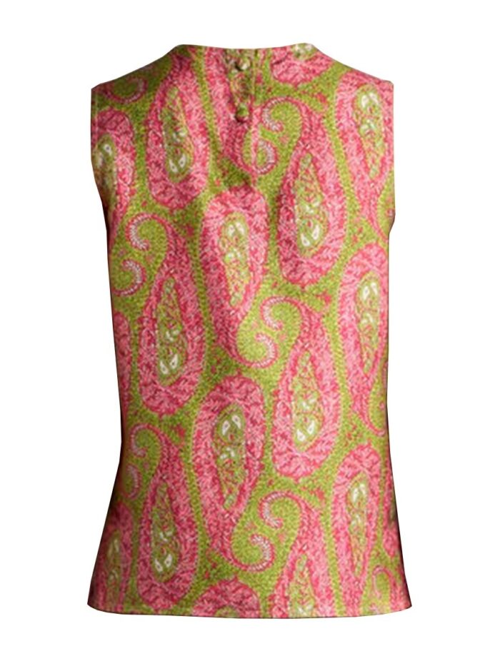 Etro Paisley Foliage Pattern Top