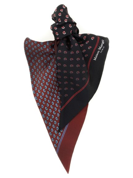 Maison Margiela Paisley Print Double-sided Scarf