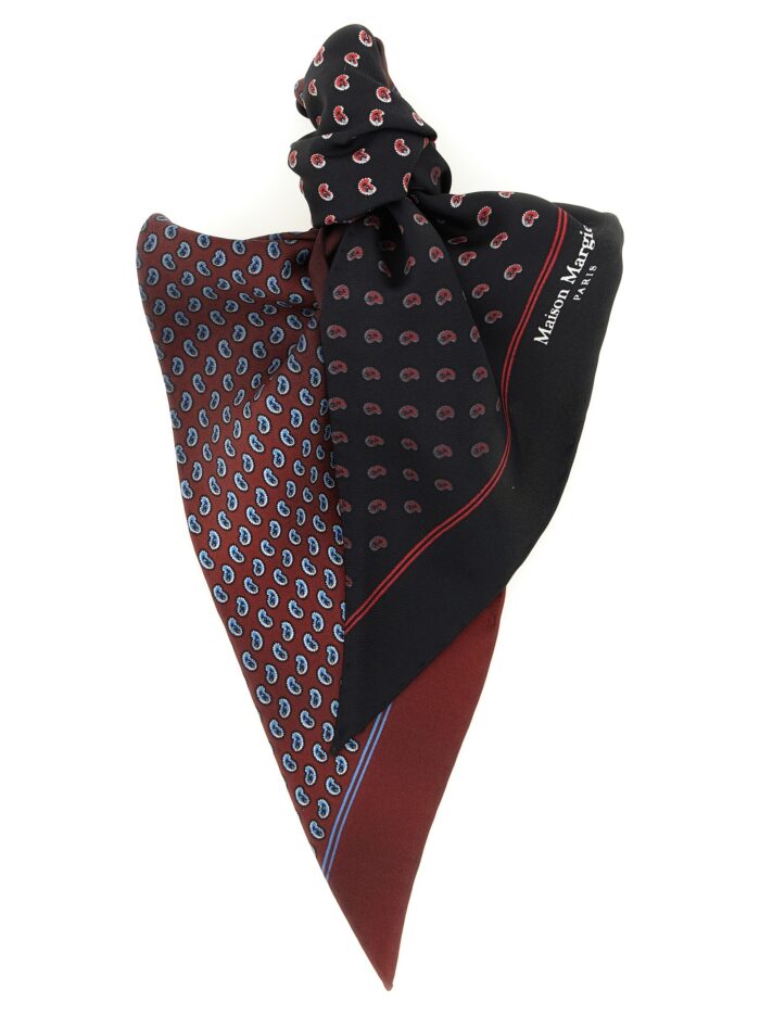 maison margiela paisley print double sided scarf Maison Margiela Paisley Print Double-sided Scarf