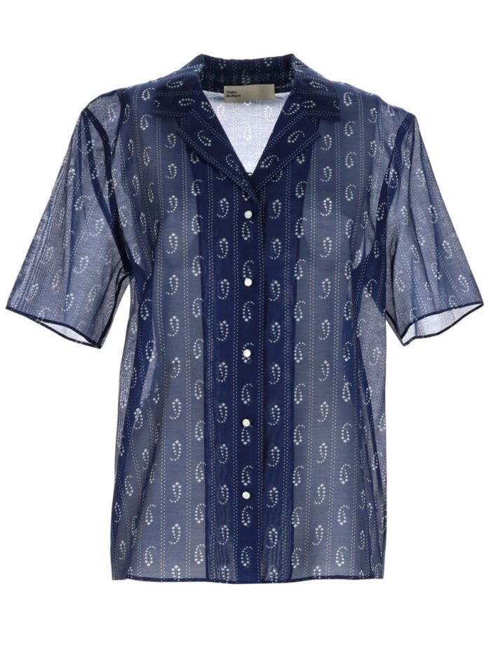 tory burch "paisley" print shirt Tory Burch "paisley" Print Shirt