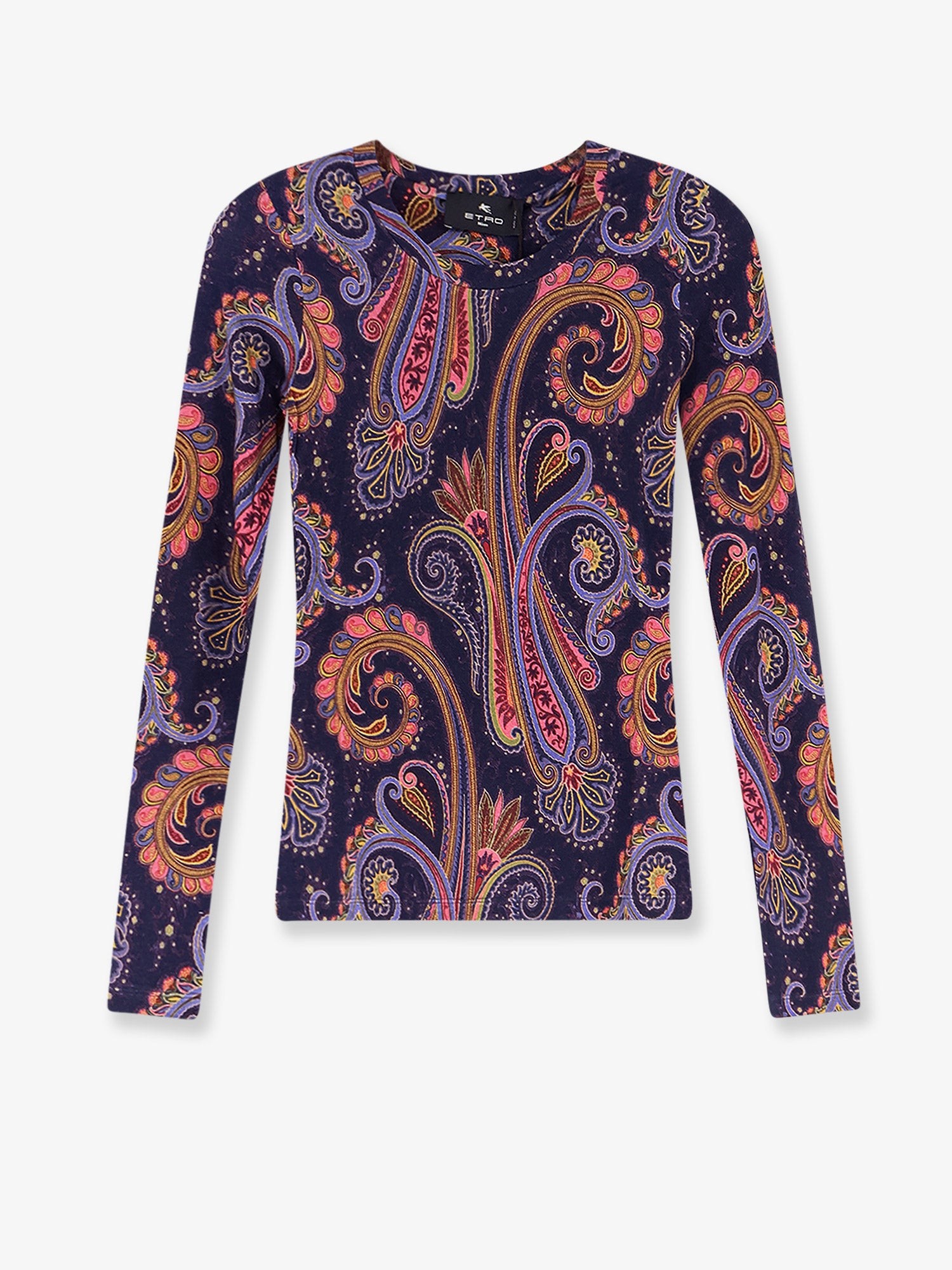 Etro Paisley Viscose And Wool T-shirt