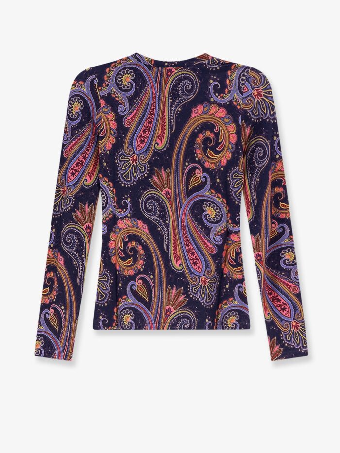 Etro Paisley Viscose And Wool T-shirt