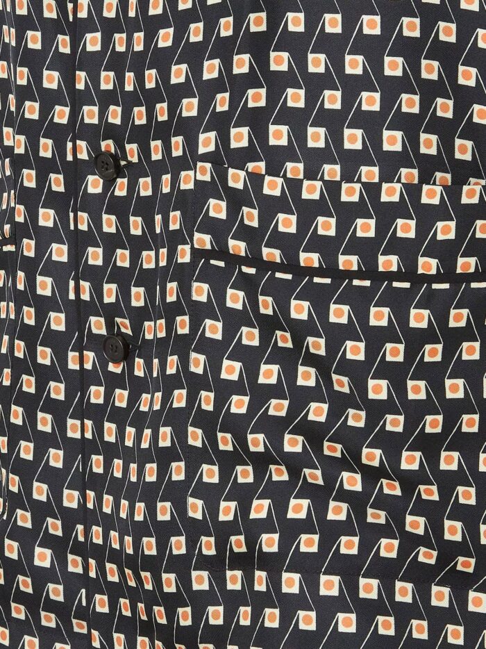 Fendi Pajamas Printed Silk Shirt