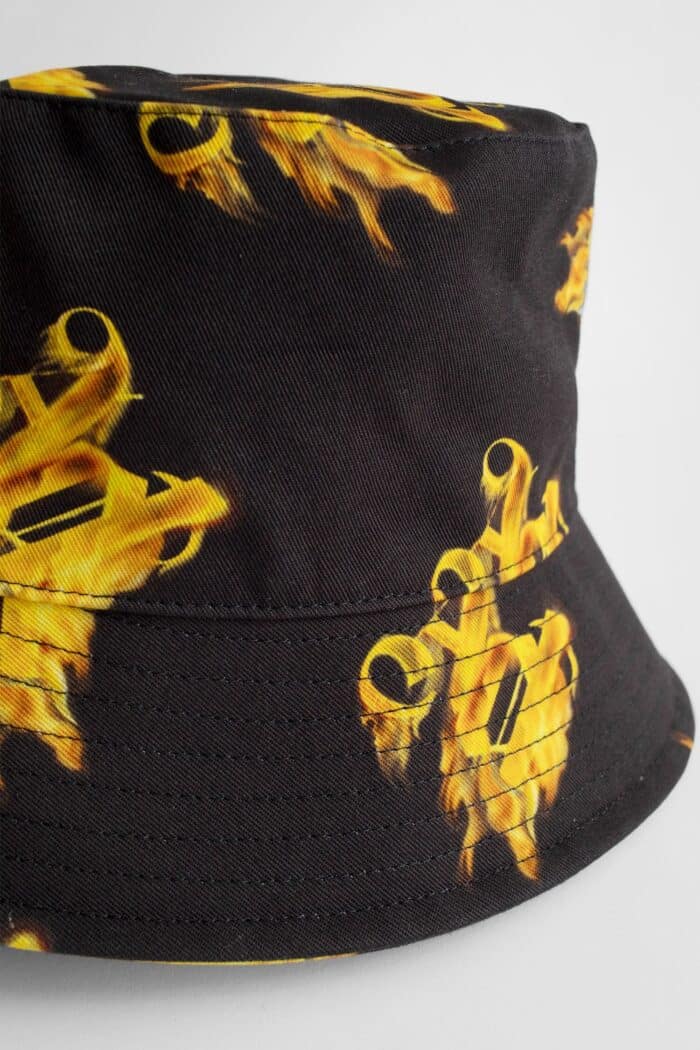 PALM ANGELS All Burning Monogram Print Bucket Hat