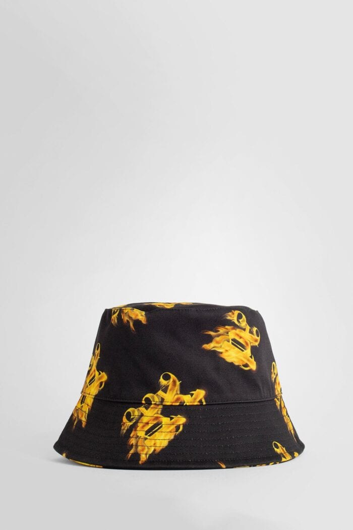 PALM ANGELS All Burning Monogram Print Bucket Hat