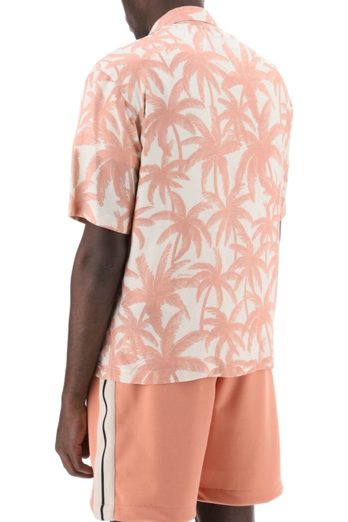 PALM ANGELS Bowling Shirt With Palms Motif