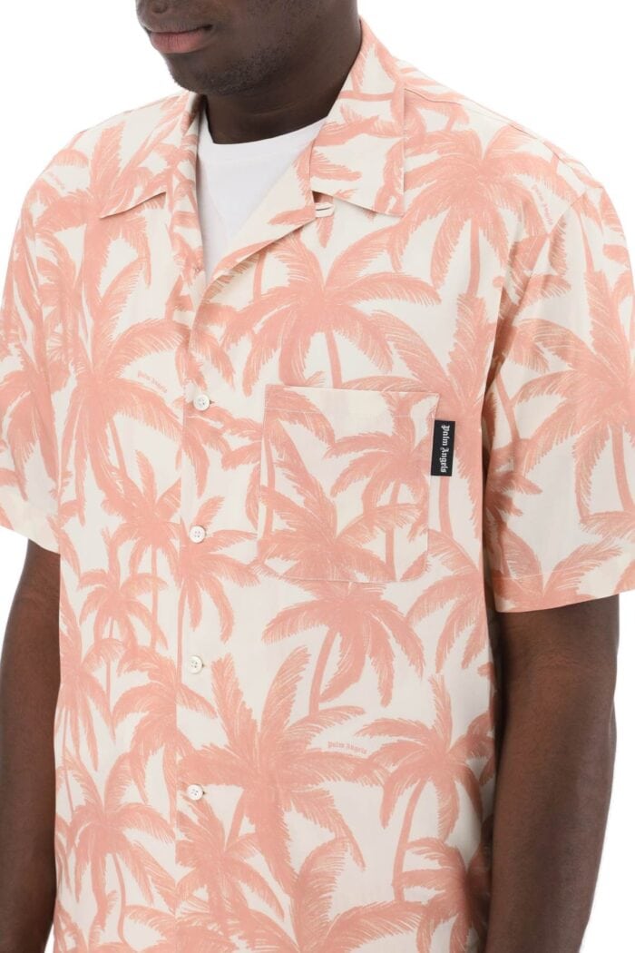 PALM ANGELS Bowling Shirt With Palms Motif