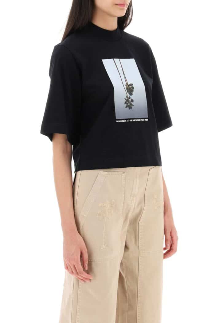 Palm Angels Boxy T-shirt With Print