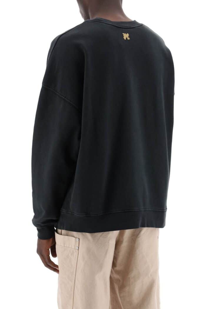 PALM ANGELS "burning Monogram Crewneck