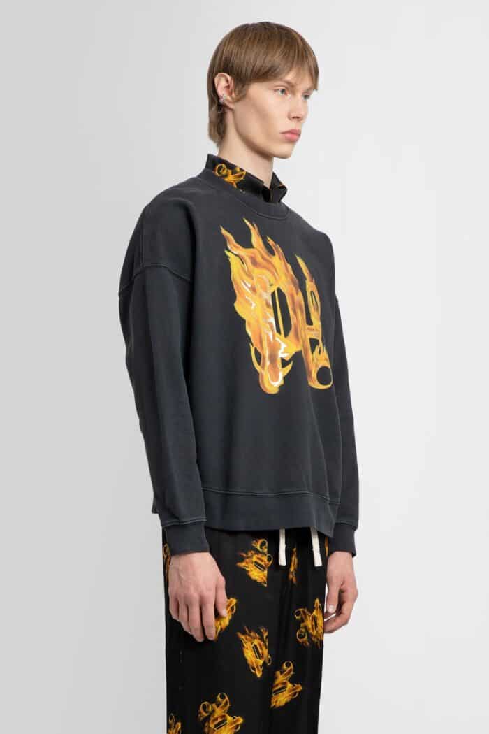 PALM ANGELS Burning Monogram Sweat-shirt