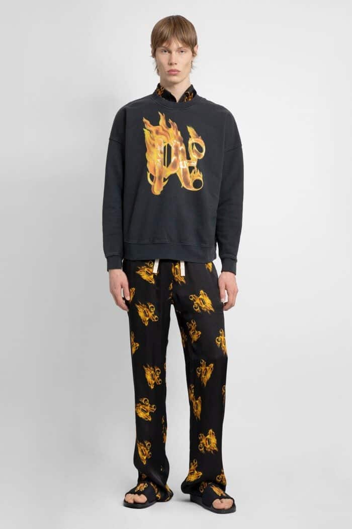 PALM ANGELS Burning Monogram Sweat-shirt