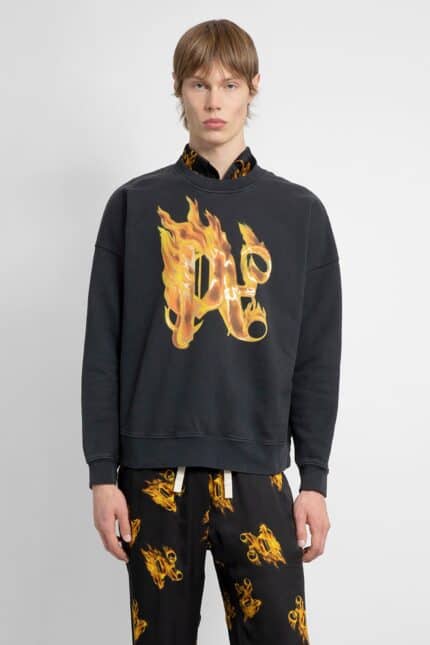 PALM ANGELS Burning Monogram Sweat-shirt