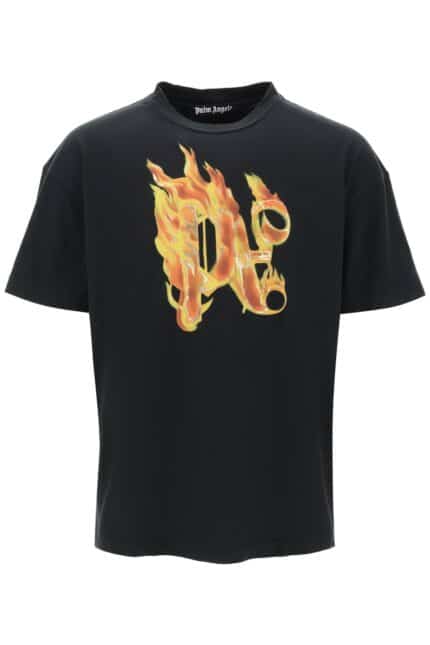 PALM ANGELS "burning Monogram T