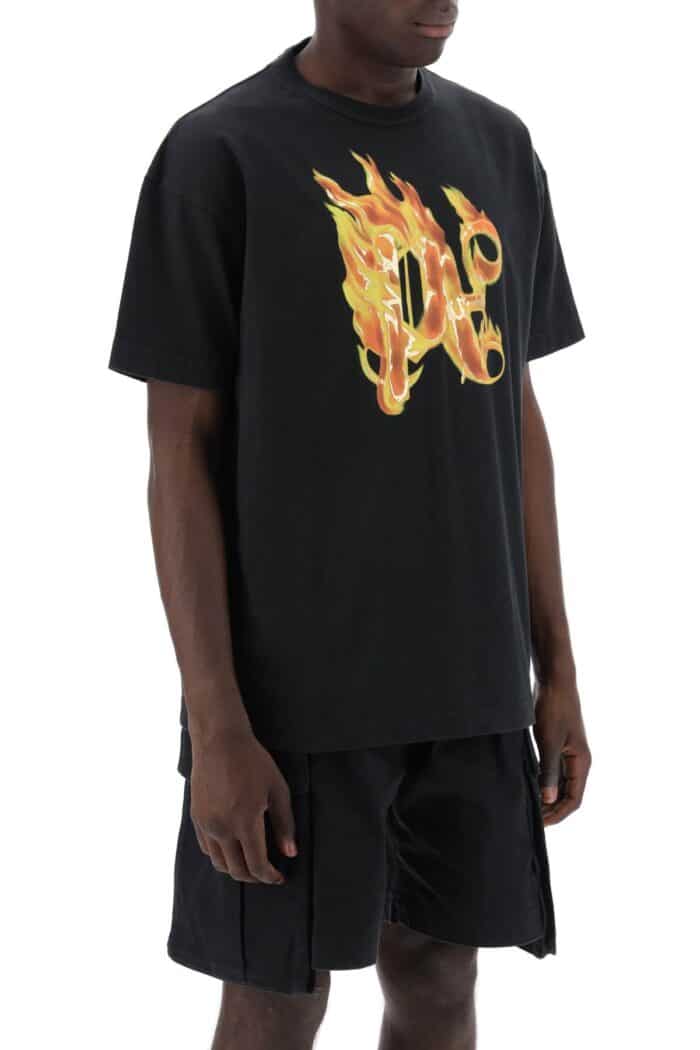 PALM ANGELS "burning Monogram T