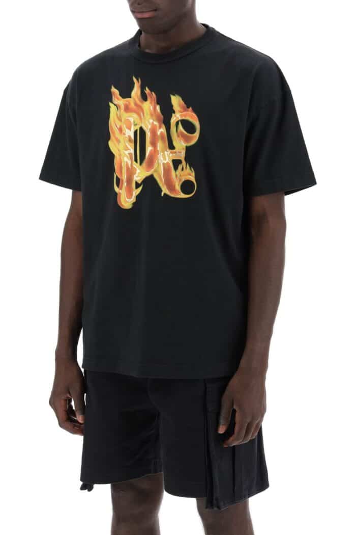 PALM ANGELS "burning Monogram T