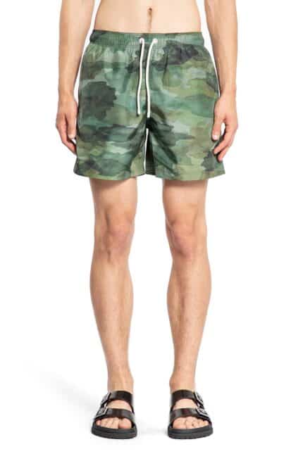 PALM ANGELS Camo Swim Shorts