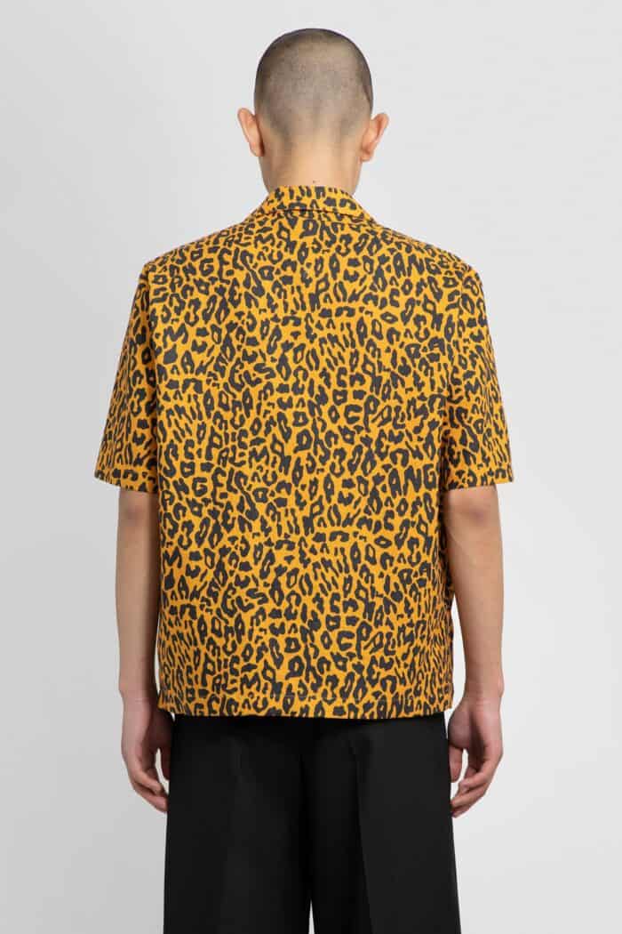 PALM ANGELS Cheetah Bowling Shirt