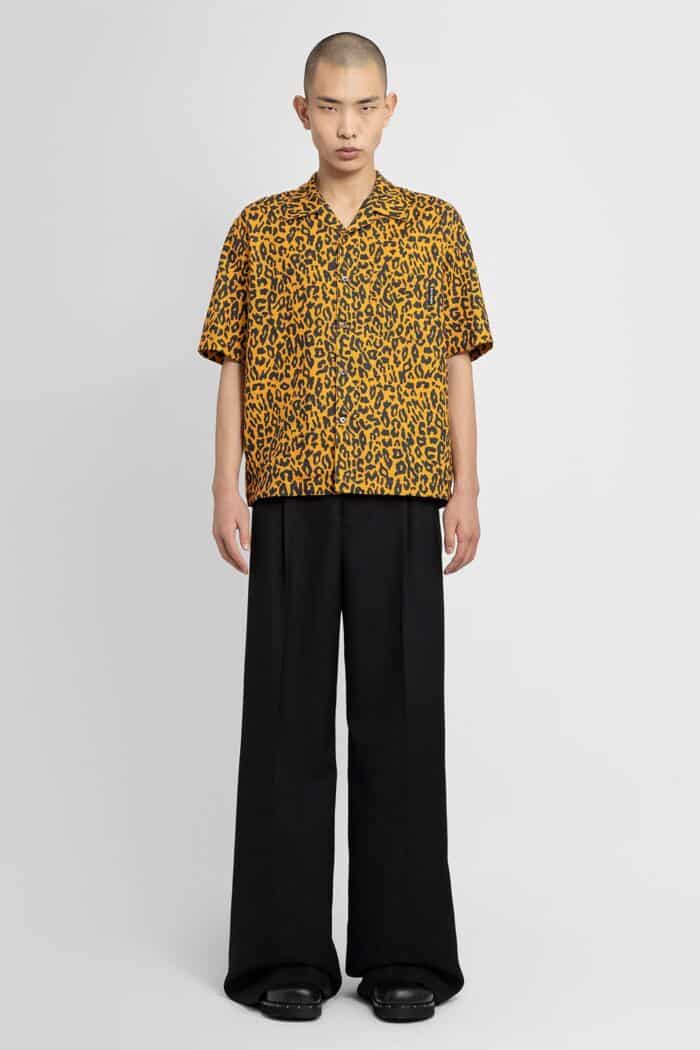 PALM ANGELS Cheetah Bowling Shirt