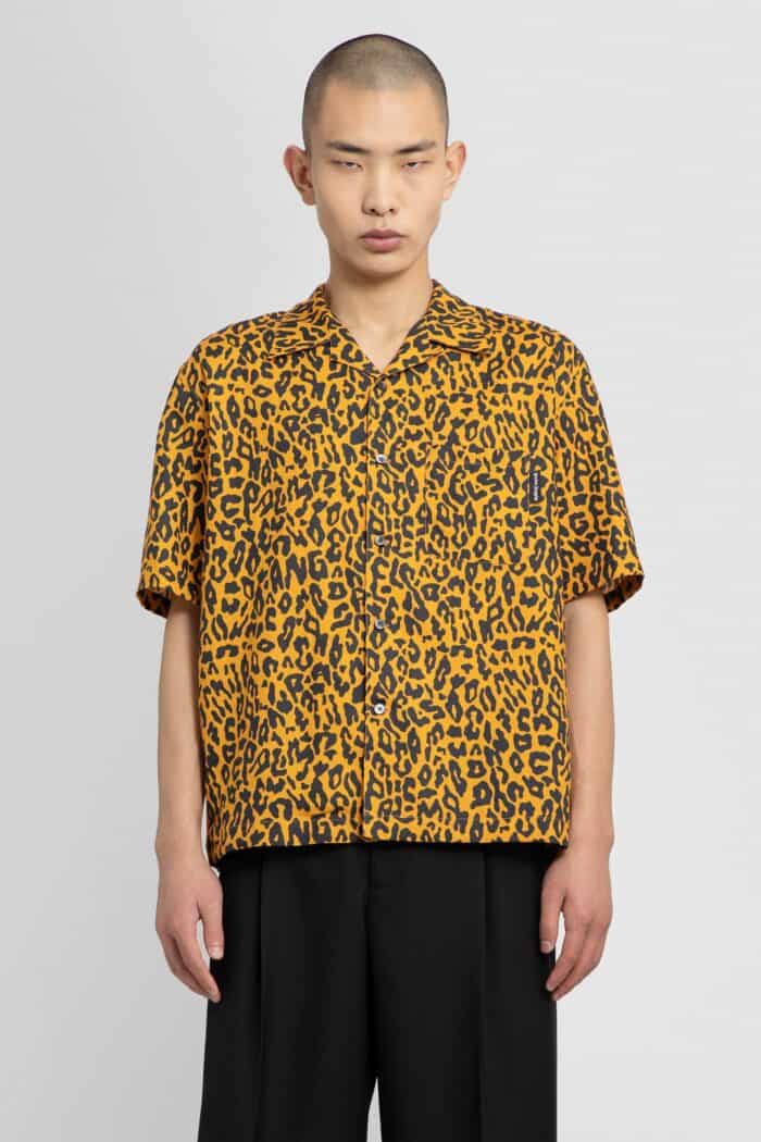 PALM ANGELS Cheetah Bowling Shirt