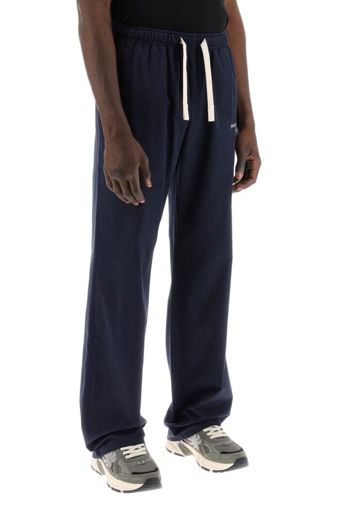 PALM ANGELS Cotton Gabardine Travel Joggers