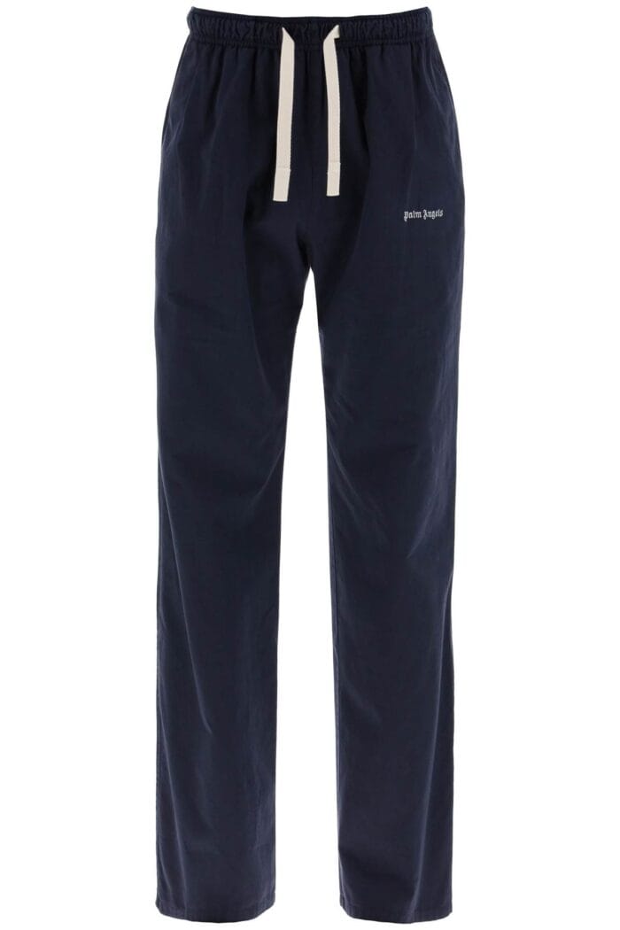 PALM ANGELS Cotton Gabardine Travel Joggers