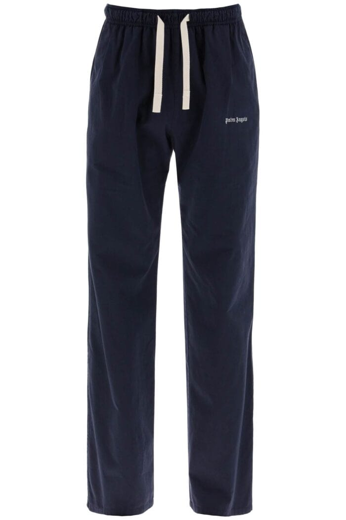 PALM ANGELS Cotton Gabardine Travel Joggers