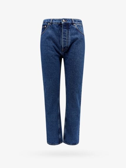 Palm Angels Cotton Jeans With Back Embossed Monogram