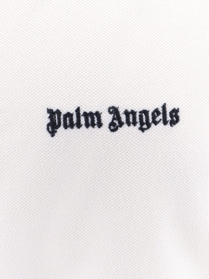 Palm Angels Cotton Polo Shirt With Embroidered Logo