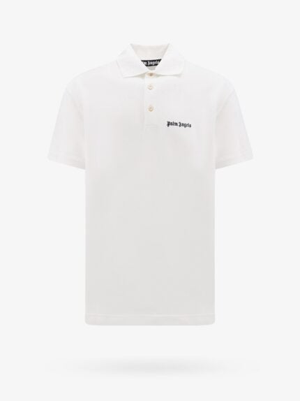Palm Angels Cotton Polo Shirt With Embroidered Logo
