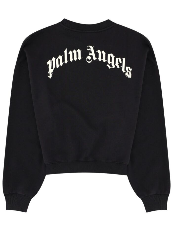 Palm Angels FELPA CROP CON LOGO