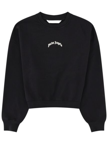 Palm Angels FELPA CROP CON LOGO