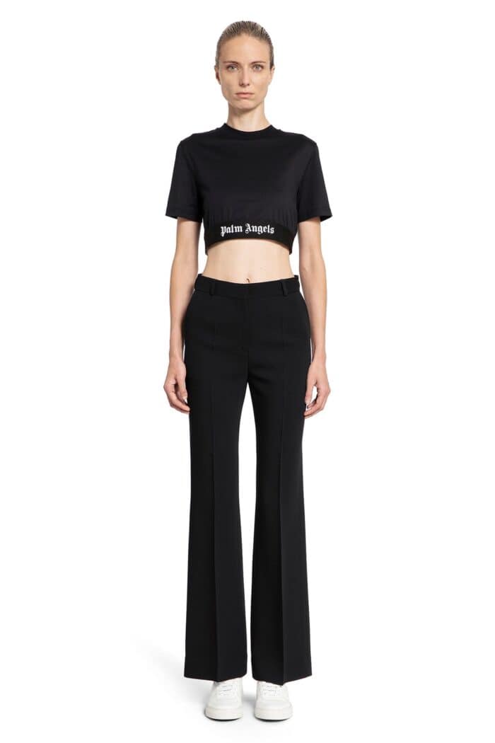 PALM ANGELS Iconic Tape Crop T-Shirt