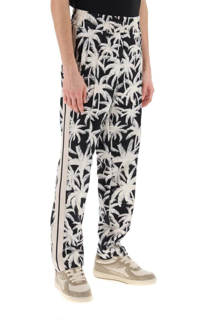 PALM ANGELS Joggers With Palms Print