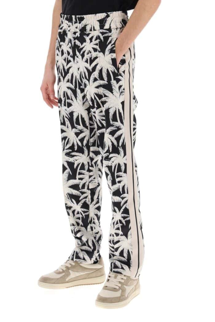 PALM ANGELS Joggers With Palms Print