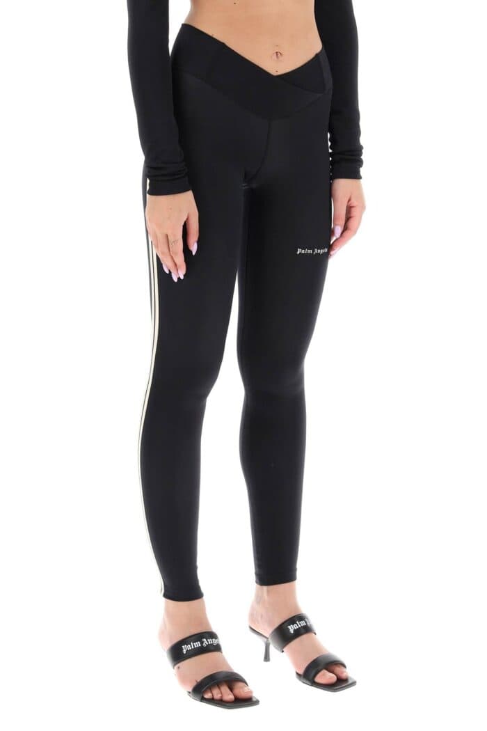 Palm Angels Leggings With Contrasting Side Bands