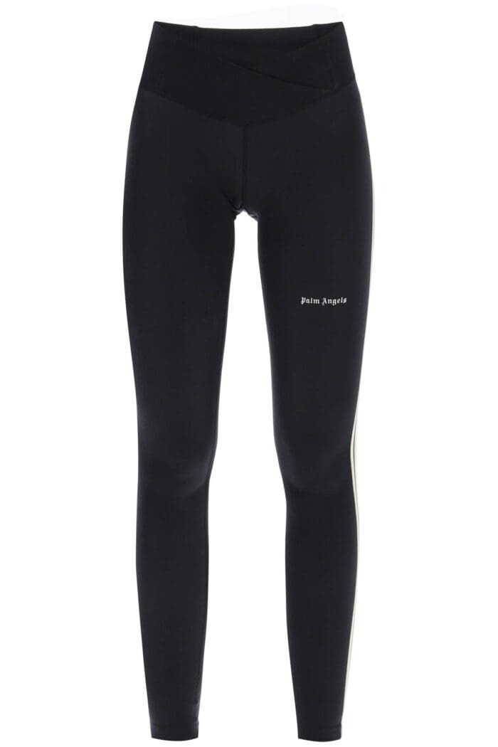 Palm Angels Leggings With Contrasting Side Bands