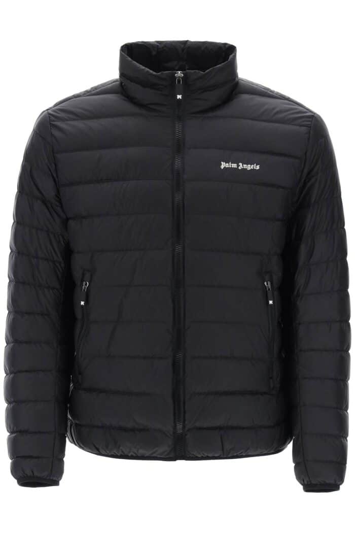 PALM ANGELS Lightweight Down Jacket With Embroidered Logo