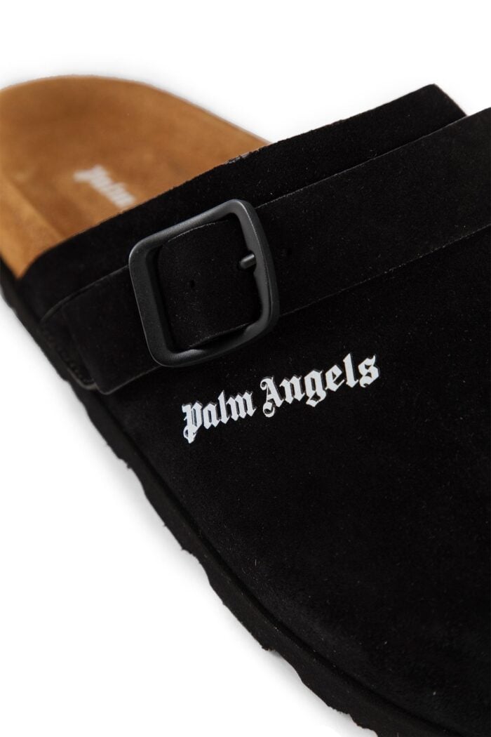 PALM ANGELS Logo Calf Leather Mules