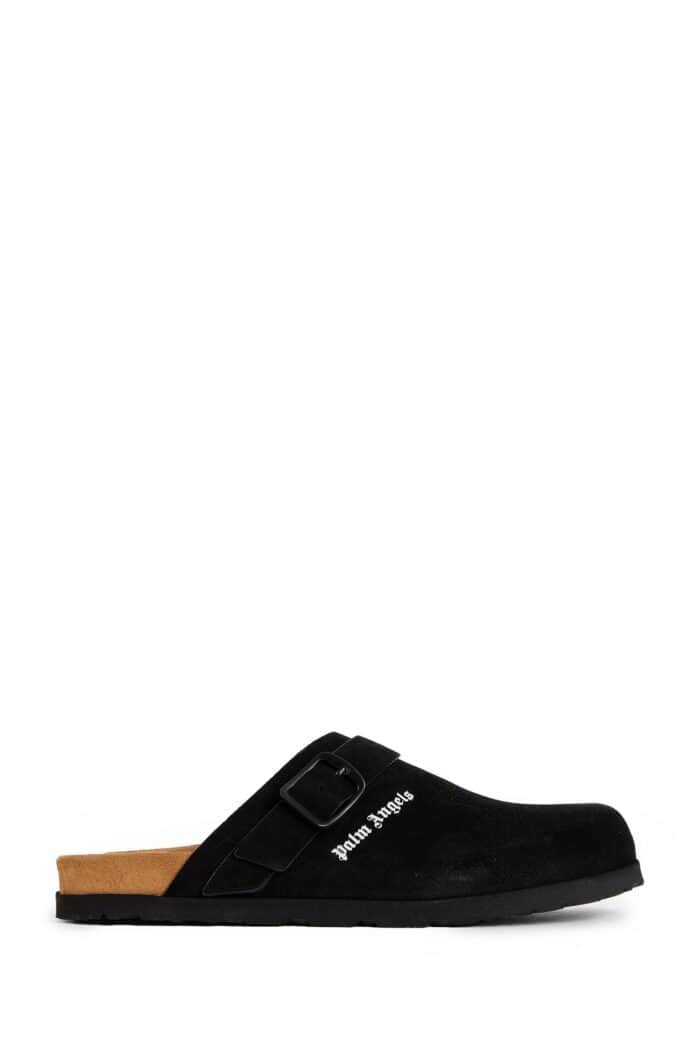 PALM ANGELS Logo Calf Leather Mules