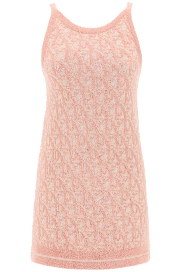 PALM ANGELS Monogram Knitted Mini Dress