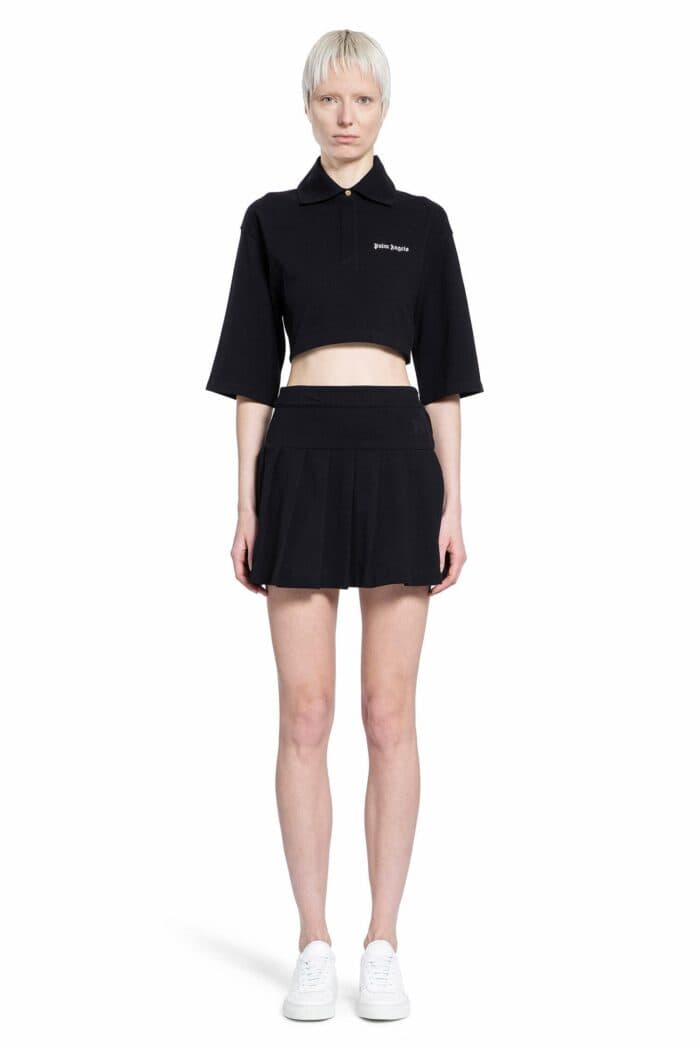 PALM ANGELS Monogram Pleated Skirt