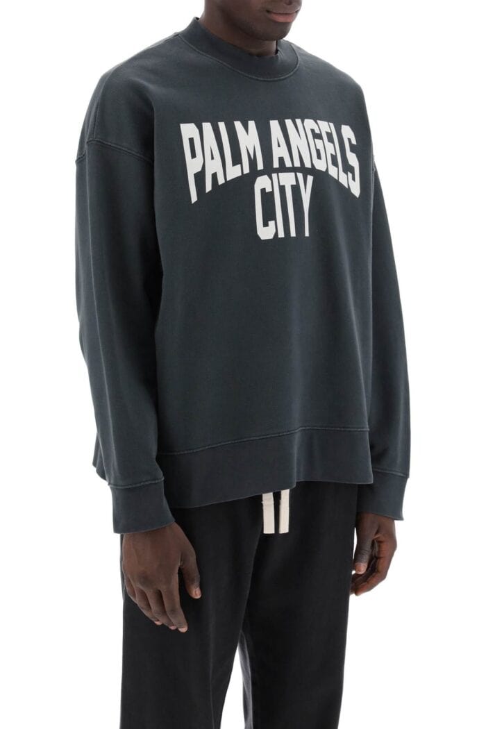 PALM ANGELS Pa City Crewneck Sweatshirt