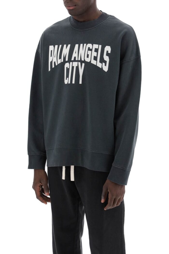 PALM ANGELS Pa City Crewneck Sweatshirt