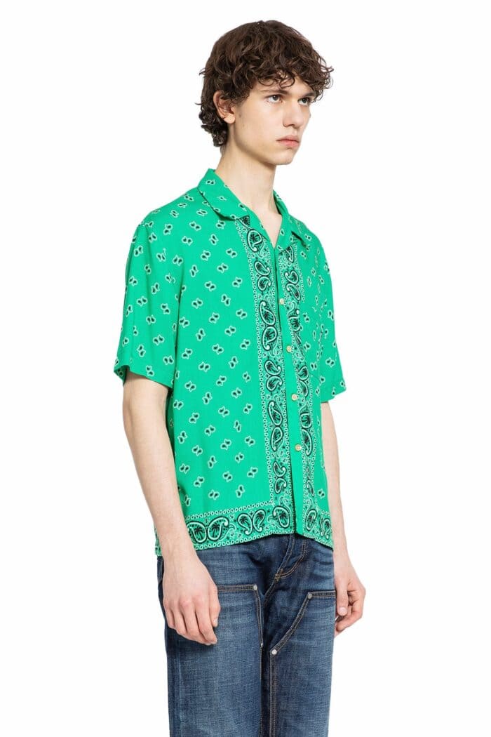 PALM ANGELS Paisley Bowling Shirt