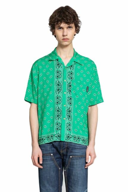 PALM ANGELS Paisley Bowling Shirt