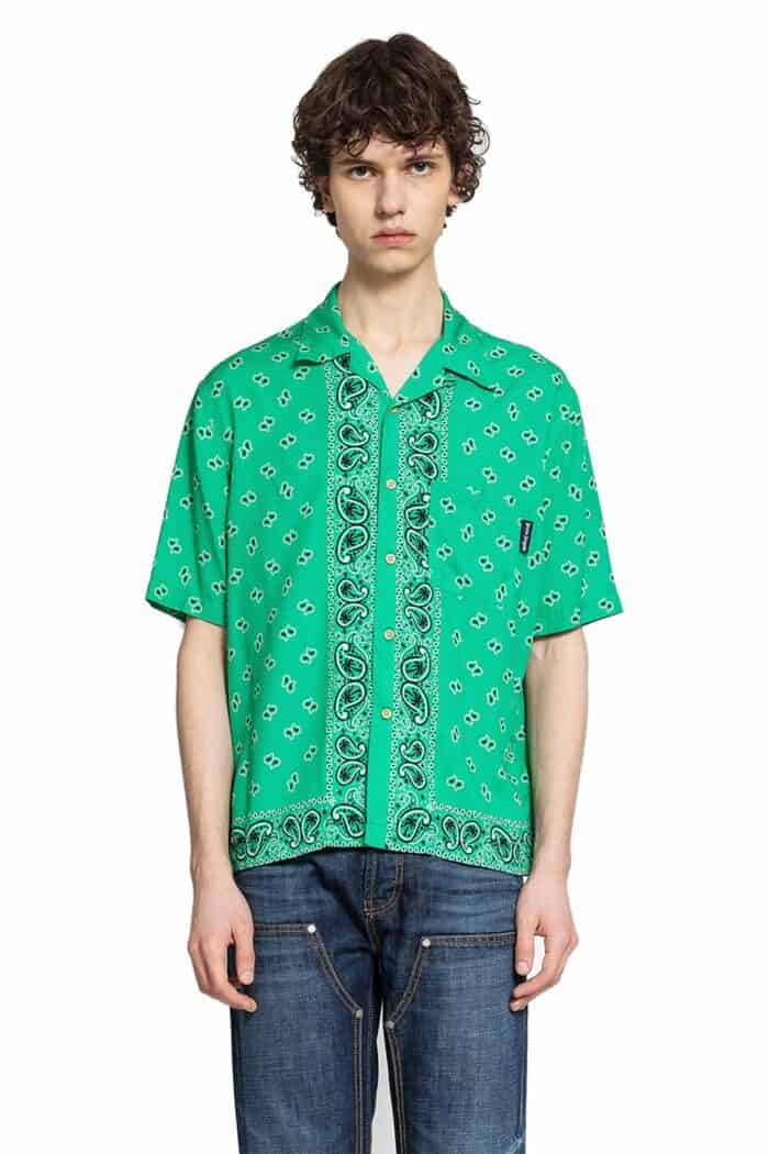 PALM ANGELS Paisley Bowling Shirt