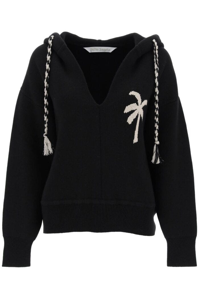 PALM ANGELS Palm Knitted Hoodie