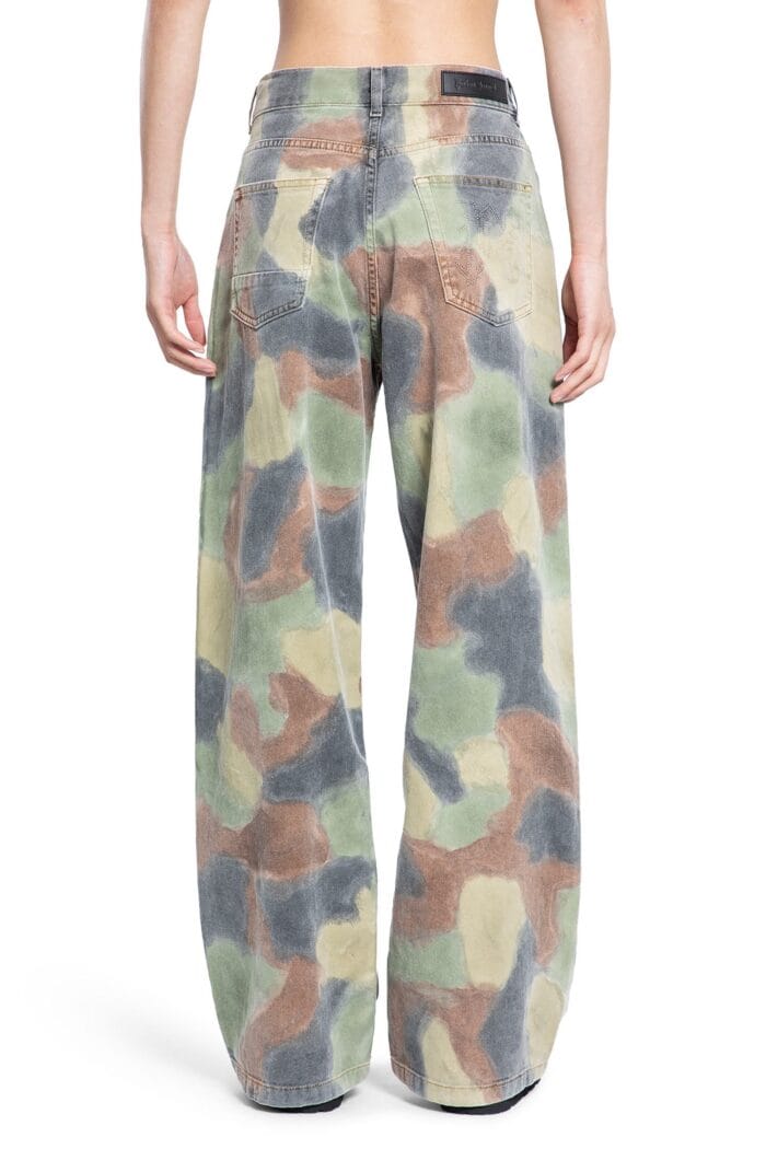 PALM ANGELS Seasonal Camouflage Denim Trousers