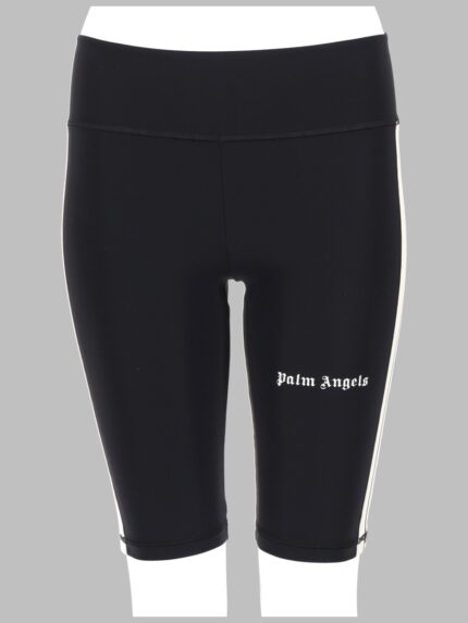 Palm Angels SHORTS TRACK BIKER CON LOGO